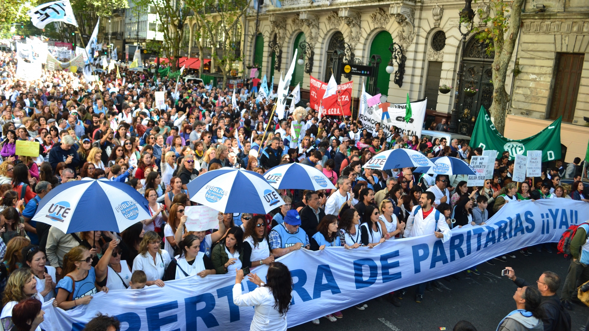 ATE Ciudad paró y movilizó junto a los docentes